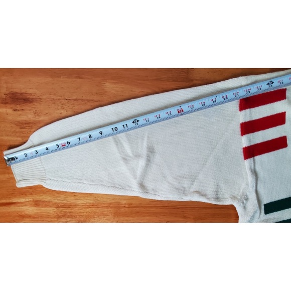 FLAWS Vintage Pringle Of Scotland Men's Large Cotton Sweater Old Money V Neck - Picture 10 of 12